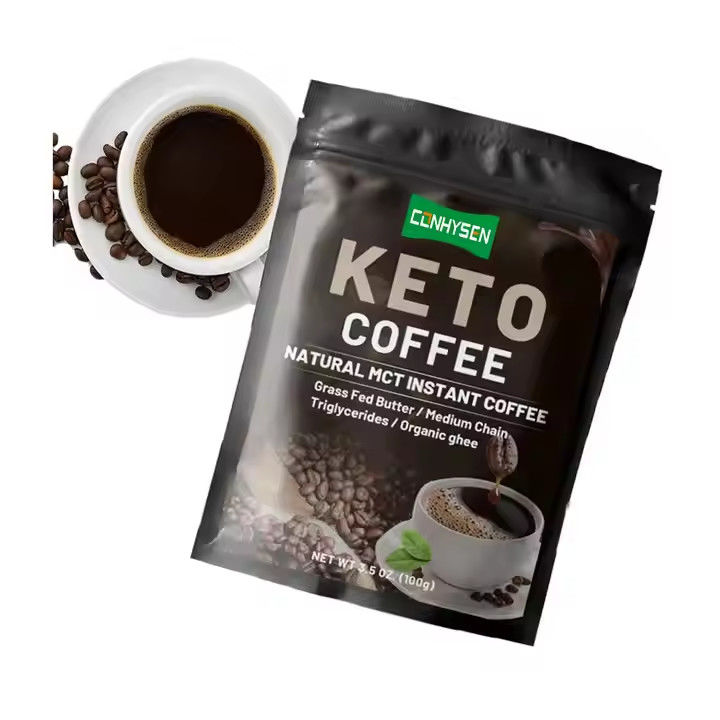 Etichetta privata Keto Diminuzione Caffè Perdita di peso Controllo della dieta MCT Sostituzione del pasto Cibo istantaneo