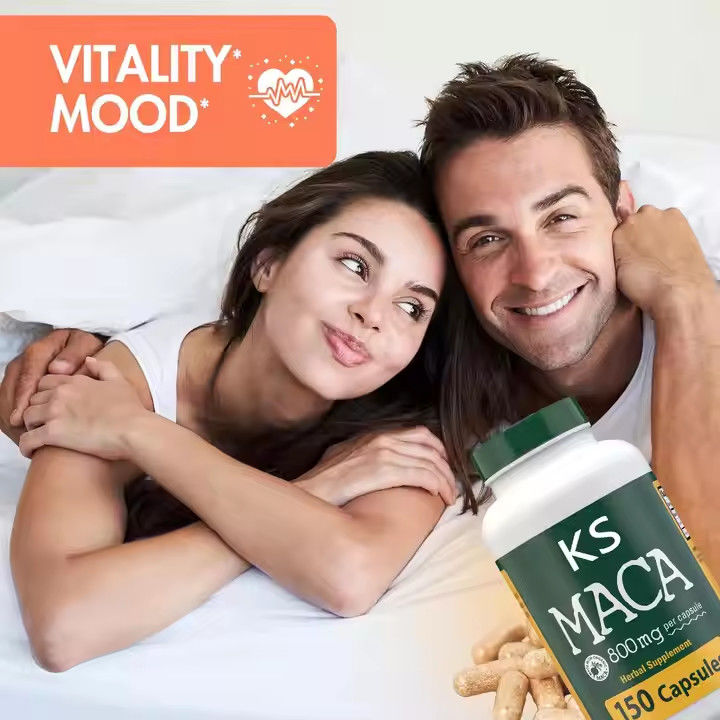Capsule di radice di maca Supporto energetico Immunitario Uomo Energia Organica Pillole di potenziamento maschile