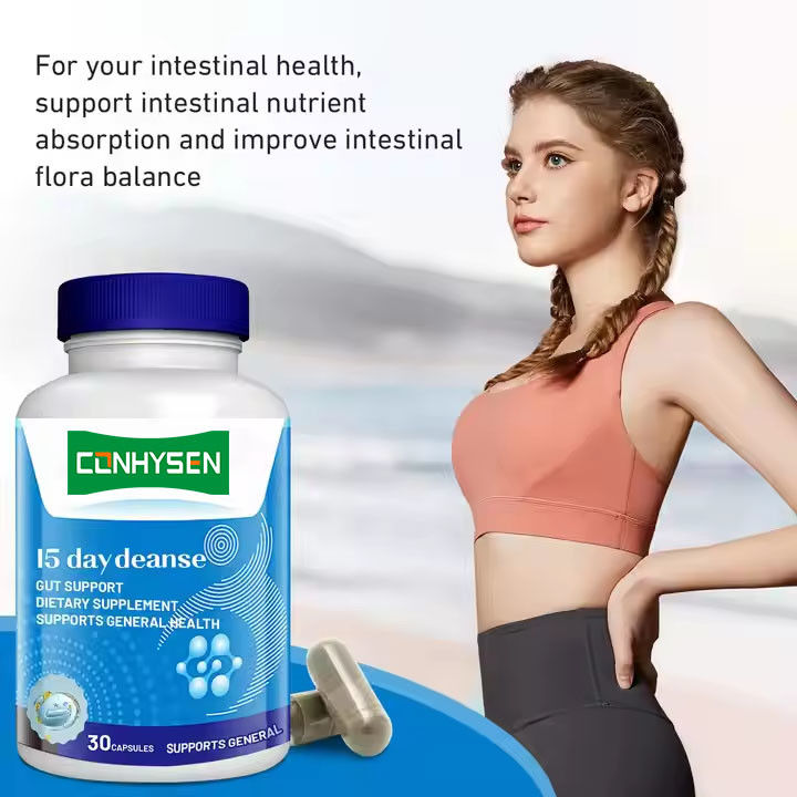 Marca privata 15 giorni capsule di pulizia intestinale per la salute digestiva e intestinale salute del corpo dimagrimento
