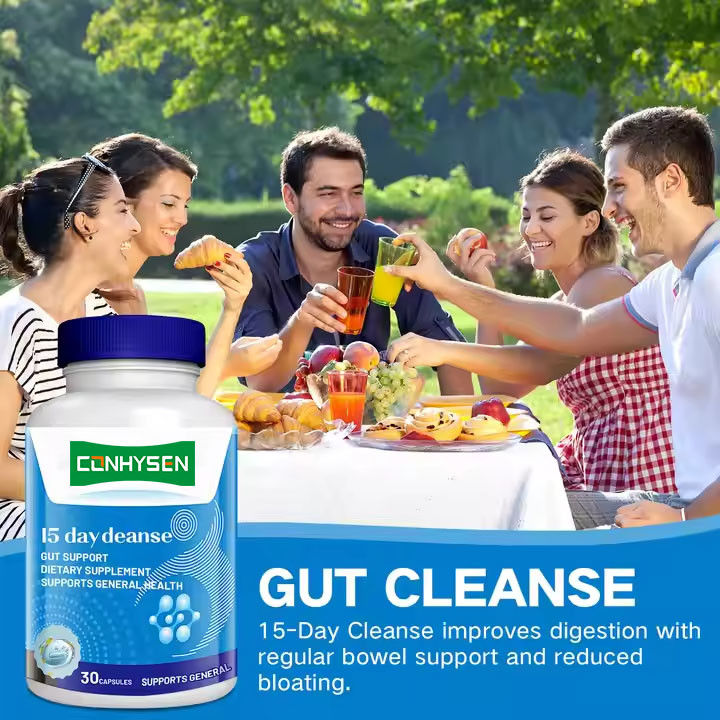 Marca privata 15 giorni capsule di pulizia intestinale per la salute digestiva e intestinale salute del corpo dimagrimento