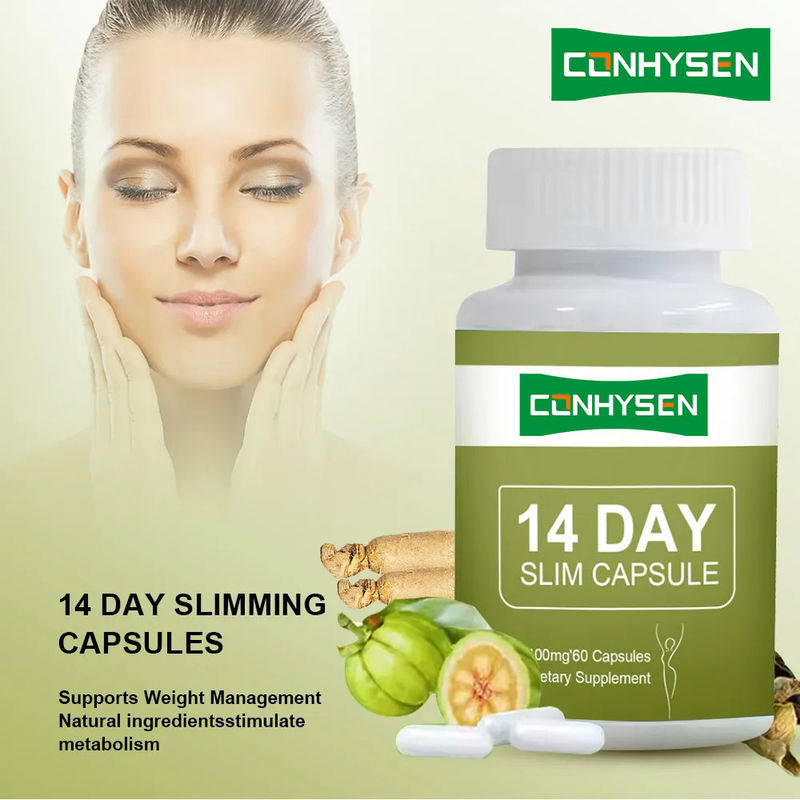 Marca privata Capsule dimagranti da 14 giorni Detox Fast flat stomach with Garcinia Cambogia Pills
