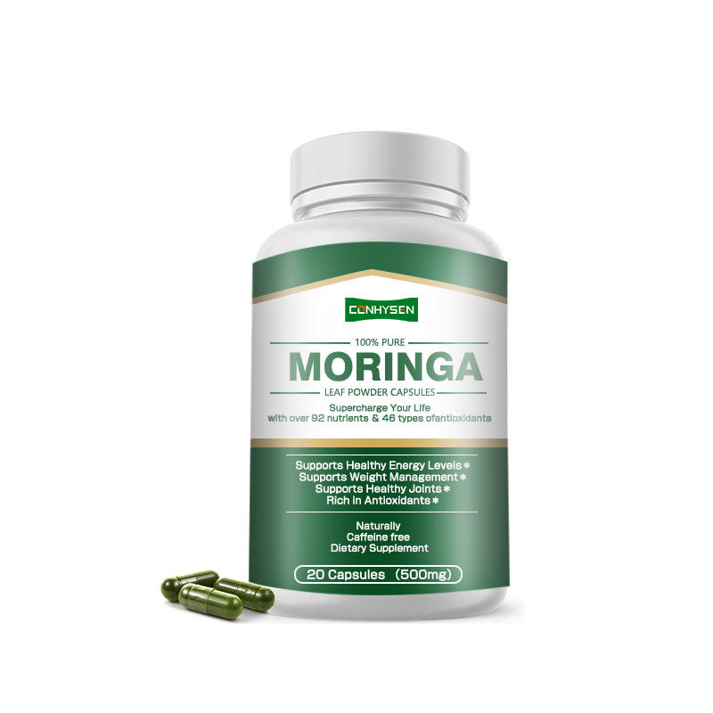 Capsule di Moringa Pure al 100% Personalizzate Per Supportare la Gestione del Peso e la Salute delle Articolazioni