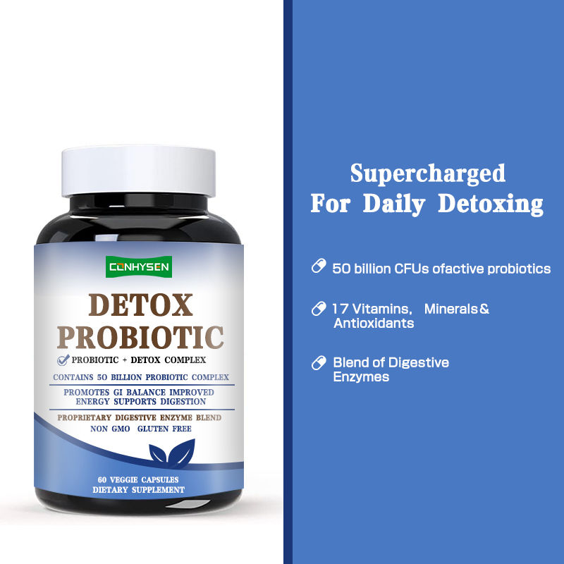 Capsule Probiotici Detox Personalizzati Premium Migliora i Livelli di Energia Formulato per Donne e Uomini