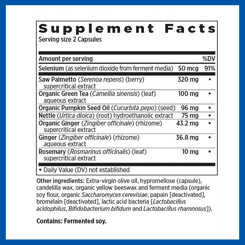 Capsule per la prostata personalizzate Saw Palmetto Supplement Boosts Prostate Health Formulato per gli uomini