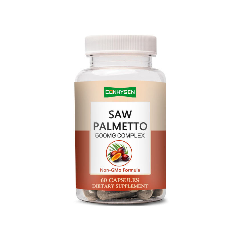 Non OGM Saw Palmetto Capsule 500 mg Supporto complesso Equilibrio ormonale Salute dei capelli