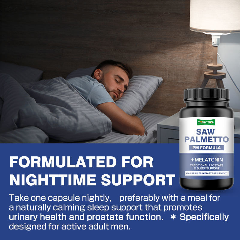 OEM/ODM Saw Palmetto Vegan Supplement Saw Palmetto Capsule per ridurre la frequente minzione