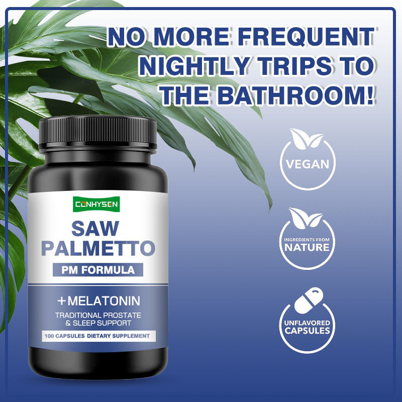 OEM/ODM Saw Palmetto Vegan Supplement Saw Palmetto Capsule per ridurre la frequente minzione