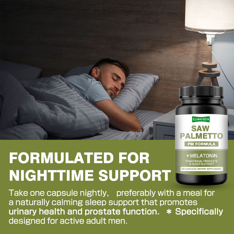 Capsule di Saw Palmetto personalizzate di alta qualità supportano la funzione della vescica Capsule di estratto di Saw Palmetto naturali
