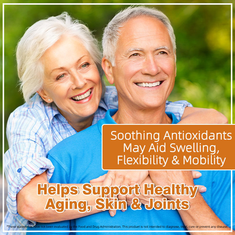 Capsule di muschio marino organico con vescica di burdock sostengono articolazioni e pelle sane