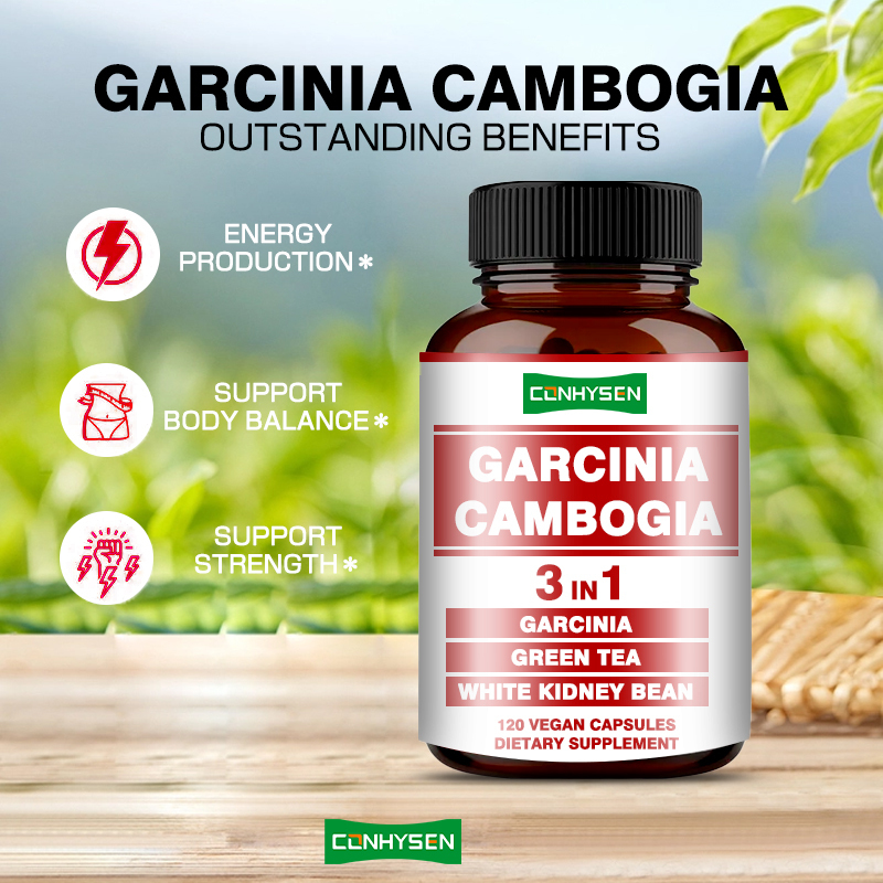 Garcinia Cambogia Capsule di alta qualità 3 in 1 Supplemento dimagrante Supporta l'equilibrio del corpo