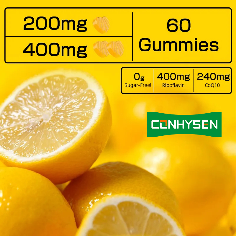 Gommosi alla vitamina B2 che stimolano il metabolismo energetico, supportano la pelle e proteggono gli occhi a livello cellulare, adatte ai vegani, con riboflavina