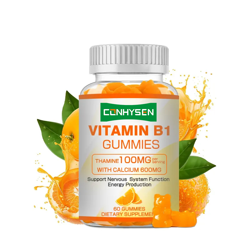 Etichetta privata Vitamina B1 gomme aumenta l'energia Promuove la salute del cuore Mantenere la salute generale Fornitura naturale