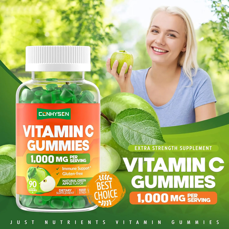 OEM sbiancamento della pelle per adulti supplemento di vitamina C per bambini 1000 mg Vitamine C gomma