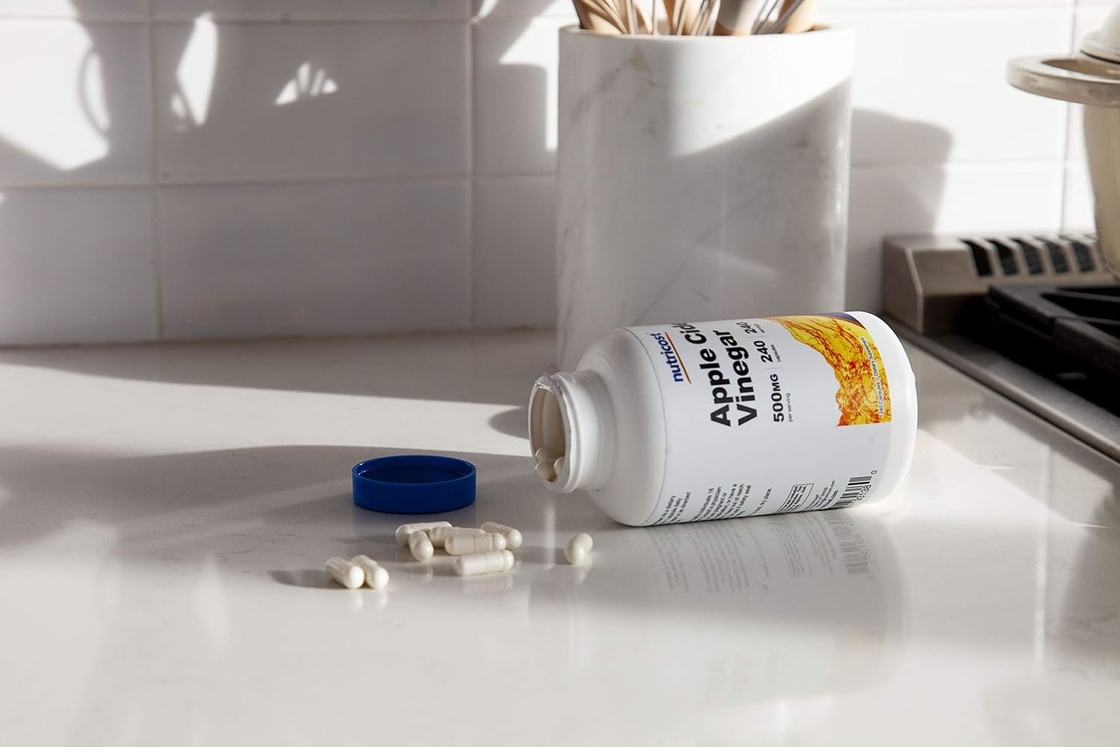Integratore Alimentare OEM Capsule di Aceto di Mele 500mg 240 Capsule Vegetariane Naturali Vegetariane GMP Non-OGM Senza Glutine