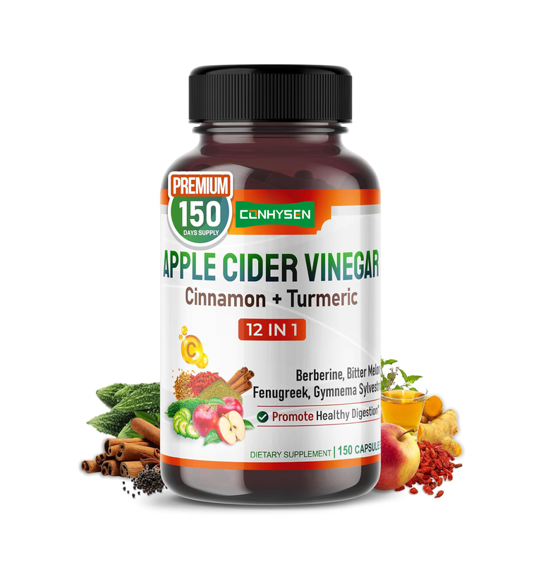 Formula di capsule di aceto di sidro di mele supporta energia, digestione, disintossicazione e pulizia - ACV
