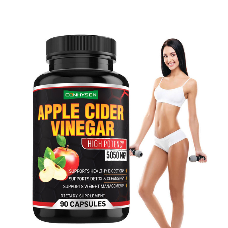 Capsule slim personalizzate Pillole dimagranti Super Aceto di Sidro di Mele Capsule per la combustione dei grassi