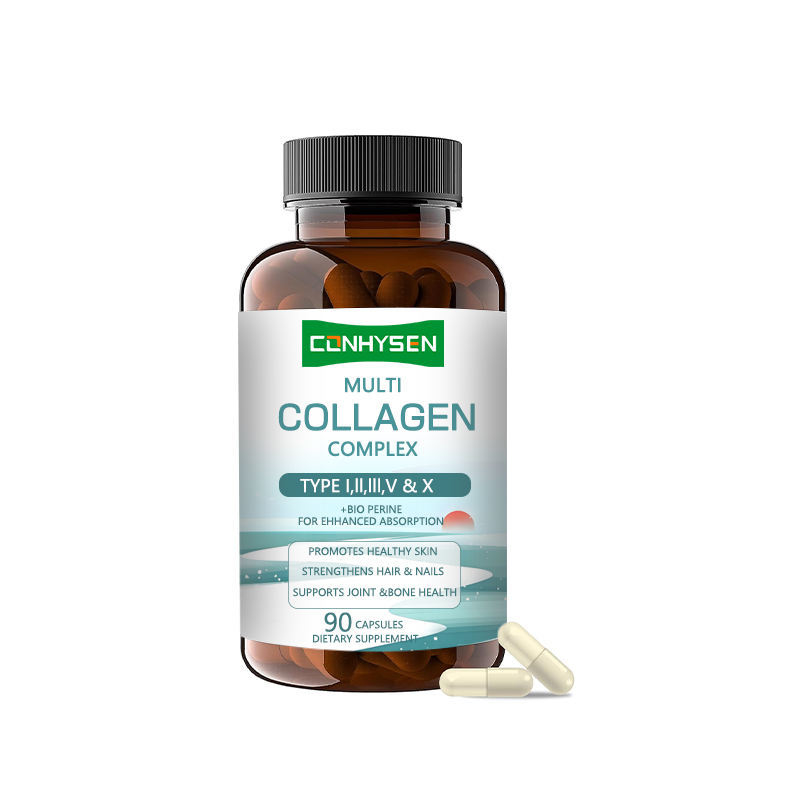 Fornitura di fabbrica Multi Collagen Complex Capsule Supplemento dietetico per rafforzare capelli e unghie