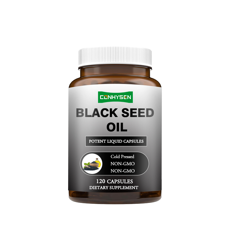 Fornitore di capsule di olio di semi neri con marchio personalizzato Supporta capelli, pelle e unghie sani