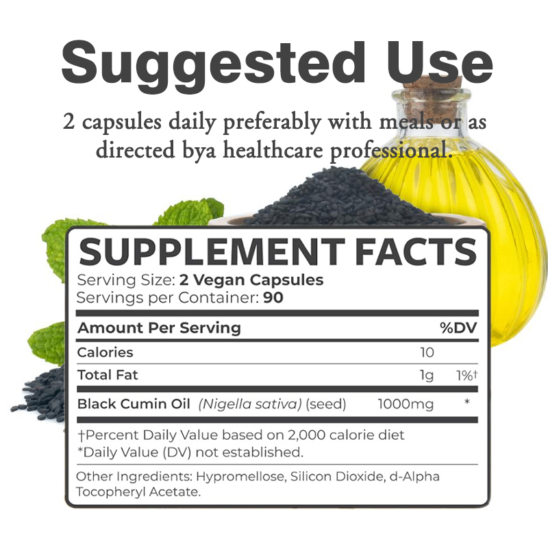 Fornitore di capsule di olio di semi neri con marchio personalizzato Supporta capelli, pelle e unghie sani