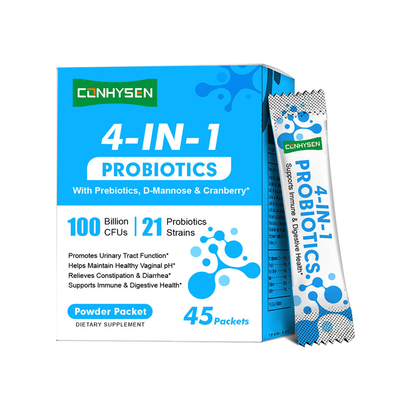 Polvere di probiotici 4-in-1 Pro D-Mannosio Marchio personalizzato Mantenere l'equilibrio del pH