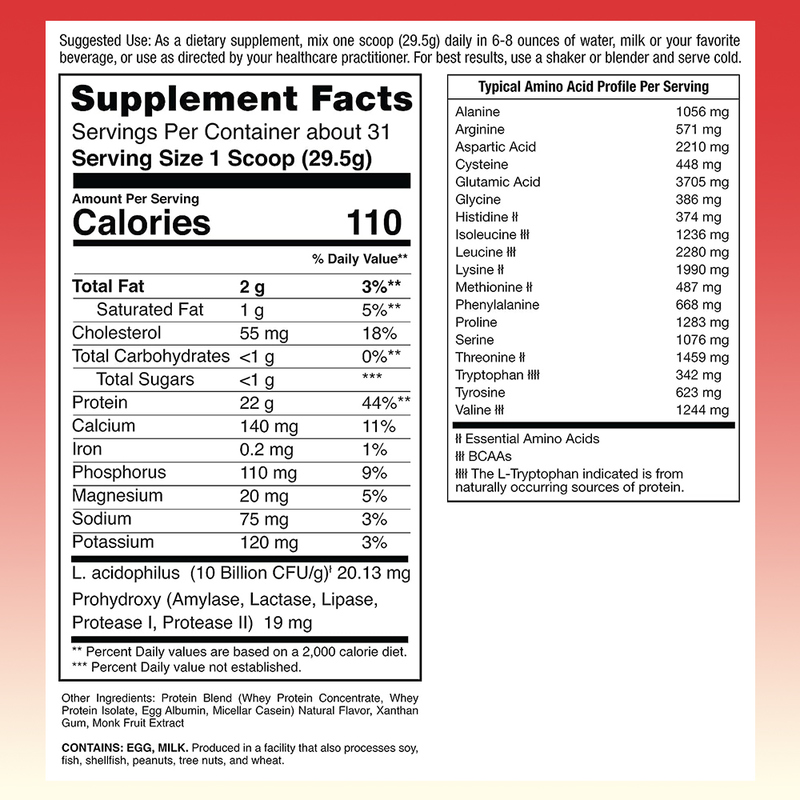 Proteine del siero di latte Potenza Erba alimentata Tri Blend Proteine Supporta la crescita muscolare Ingrosso Custom