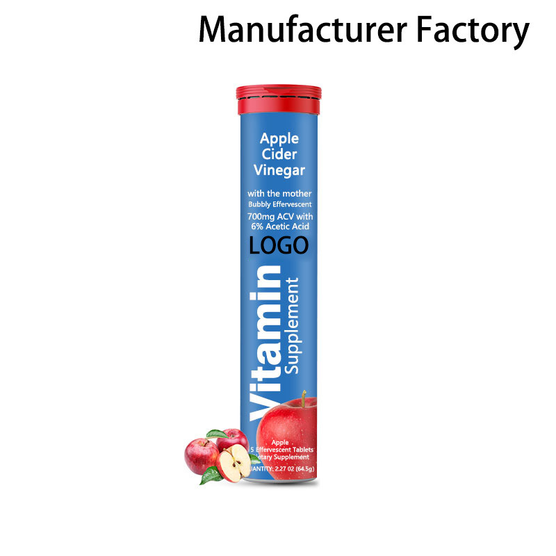 Vendita all'ingrosso in fabbrica di compresse effervescenti di aceto di sidro di mele per dimagrire