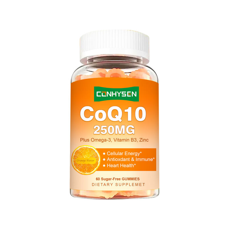 Vigo-COQ10-250mg gommettes riempite con Omega-3 Vitamina B3 e zinco Coenzima Q10 Supplementi per la salute del cuore Energia cellulare