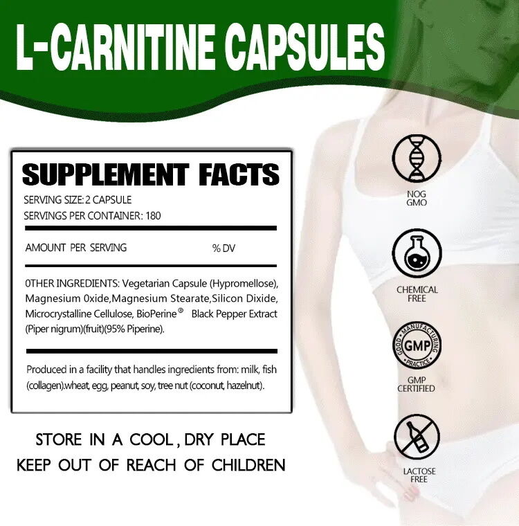 L-carnitina Fumarato foglia di loto dimagrimento perdita di peso L-carnitina capsule fibre alimentari