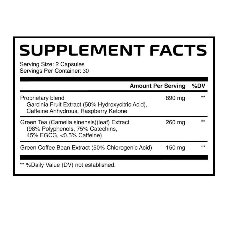 Logo personalizzato Potenziare il metabolismo Diminuire la perdita di peso Bruciare i grassi Capsule femminili Cura della salute Capsula bruciatore di grasso per donne