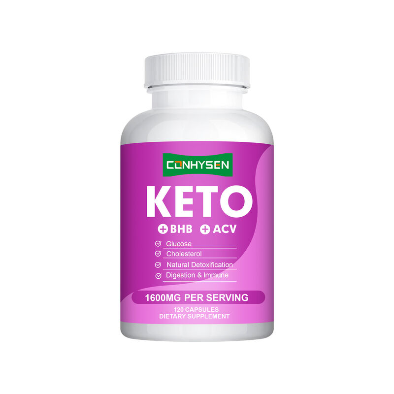 Capsule Keto OEM ODM con BHB ACV Vitamine Zinco Cromo Supporta Attività Metabolica Efficiente Pillole per la Perdita di Peso