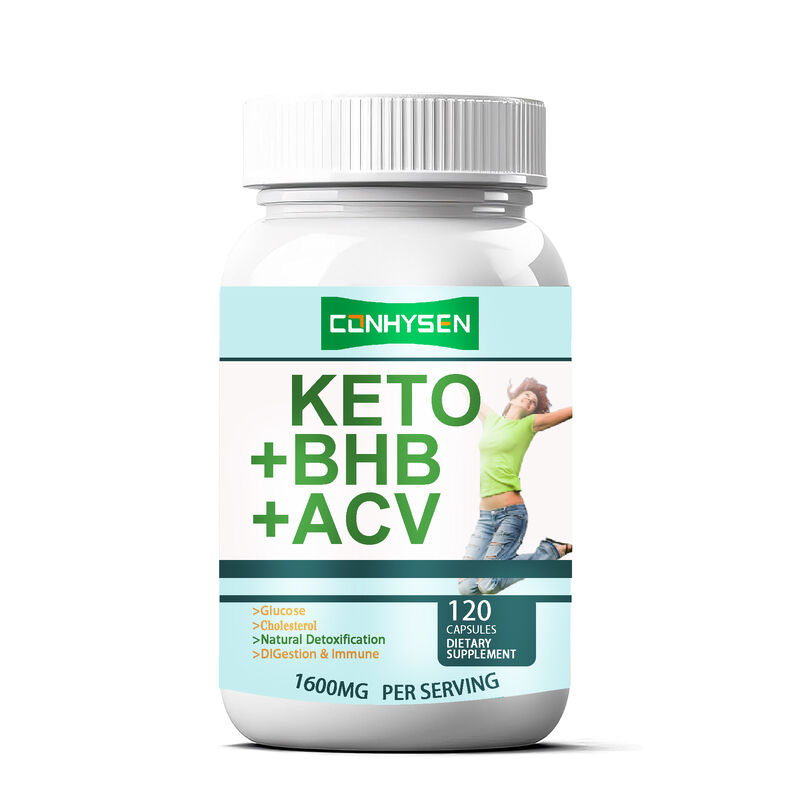 Etichetta privata Keto ACV BHB Supplemento dietetico di fibre Capsule Keto Bhb Capsule Supplementi dimagranti Capsule dietetiche