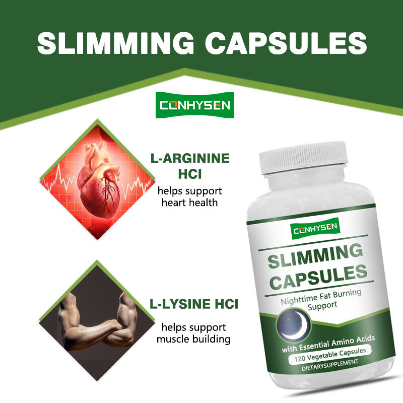 Capsule dimagranti a marchio privato per aiutare a pulire e disintossicare il corpo con L-arginina Capsule dimagranti HCL fibre alimentari erboristiche