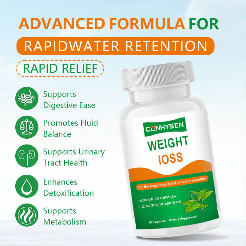 OEM Capsule per la perdita di peso Supporta il metabolismo Promuove l'equilibrio dei fluidi con l'aceto di sidro di mele Supplementi a base di erbe Capsule