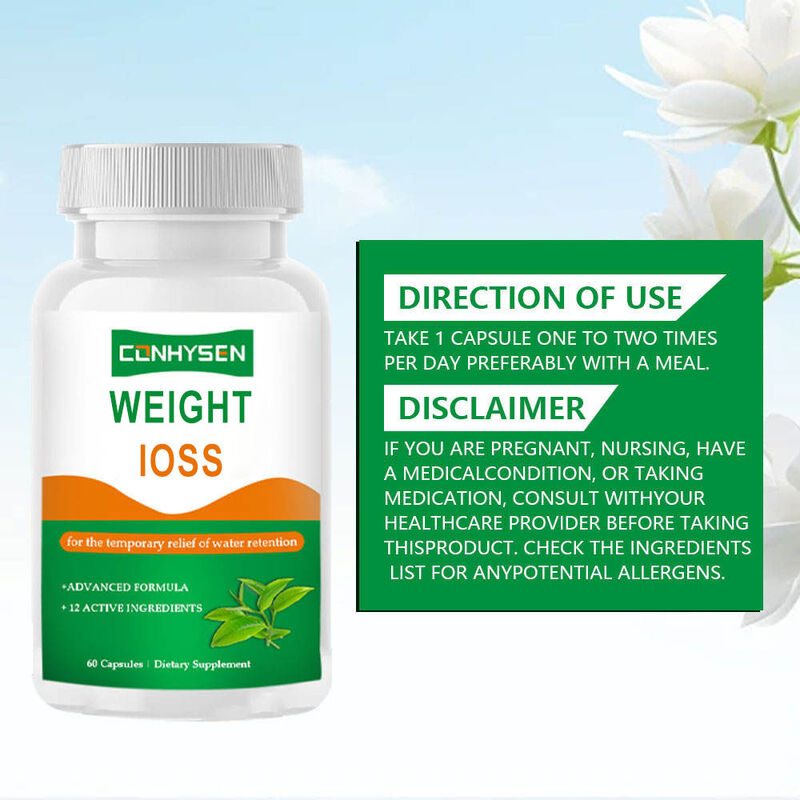 OEM Capsule per la perdita di peso Supporta il metabolismo Promuove l'equilibrio dei fluidi con l'aceto di sidro di mele Supplementi a base di erbe Capsule