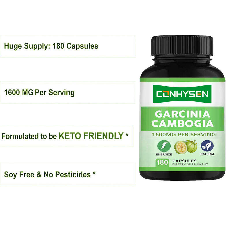 High Quality Dietary Supplement Pure Garcinia Cambogia Capsules Promotes Energy and Endurance Natural Supplements