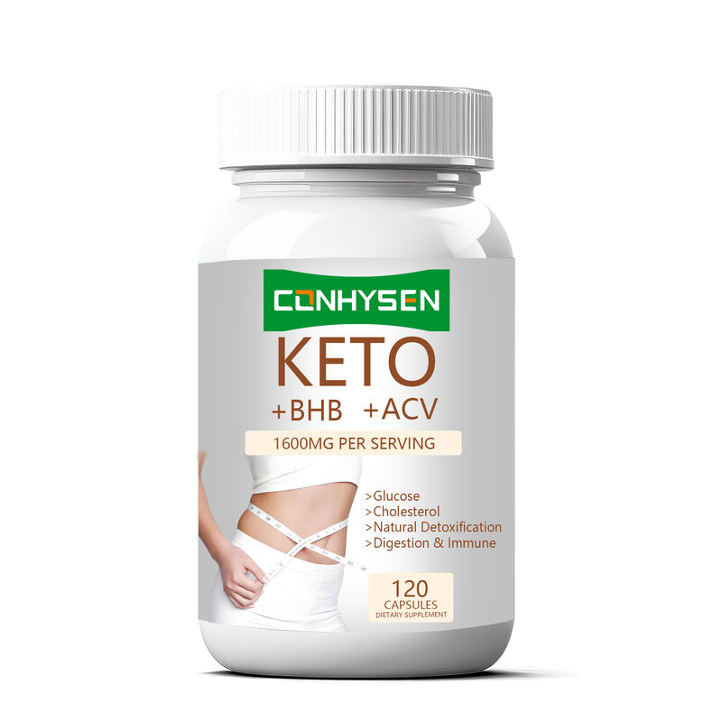 Capsule Private Label Keto+ACV+BHB con BHB e Aceto di Mele per Controllo del Peso, Aumento di Energia, Concentrazione e Brucia Grassi