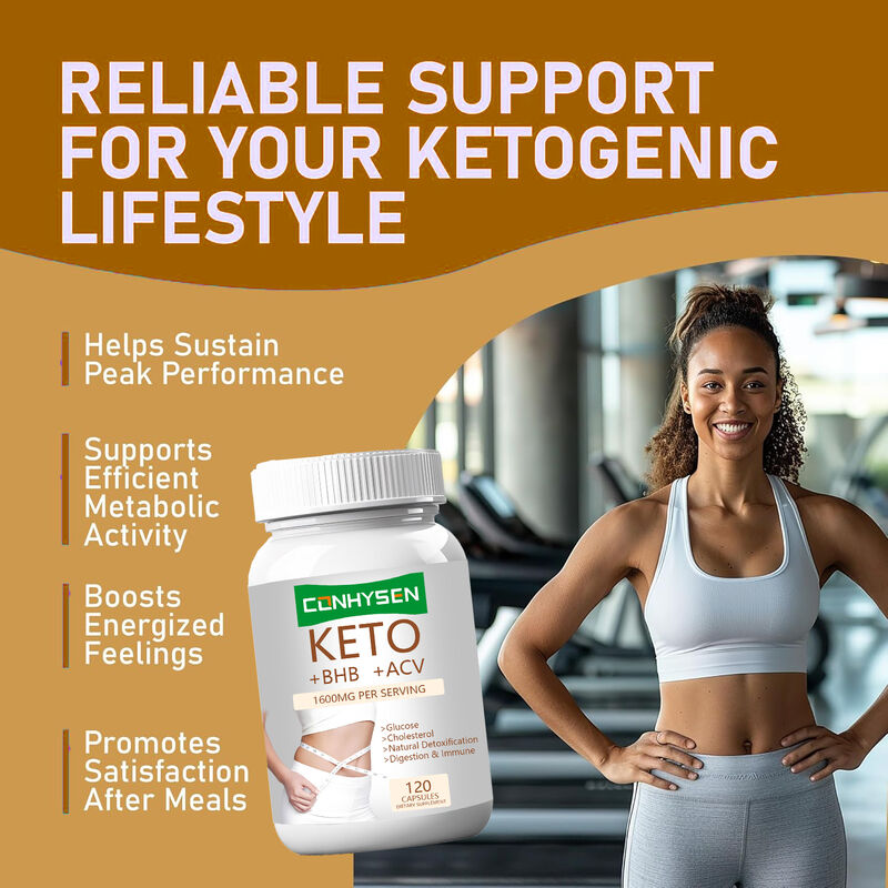 Capsule Private Label Keto+ACV+BHB con BHB e Aceto di Mele per Controllo del Peso, Aumento di Energia, Concentrazione e Brucia Grassi