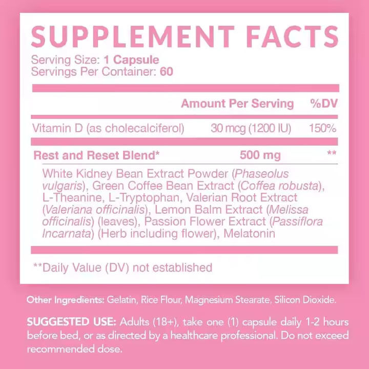 OEM/ODM Private Label Night Time Fat Burner White Kidney Bean Extract Boost Metabolismo Donna Supporto Capsule di recupero muscolare