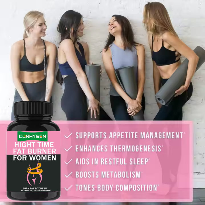 OEM/ODM Private Label Night Time Fat Burner White Kidney Bean Extract Boost Metabolismo Donna Supporto Capsule di recupero muscolare