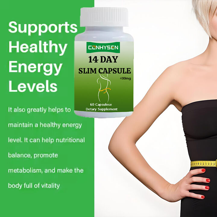 OEM ODM Capsula dimagrante da 14 giorni soppressore dell'appetito ad azione rapida e bruciatore di grassi pillole per adulti Fibra alimentare