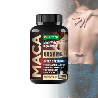 Capsule di polvere di radice di maca organica per il potere dell' uomo forte