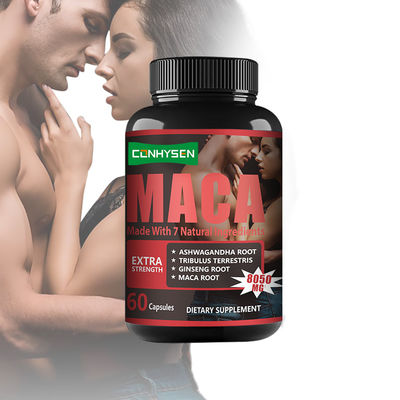 Supplementi energetici Capsule di potenziamento maschile Bottiglia Maca in polvere Capsule OEM ODM
