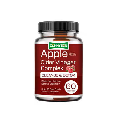 OEM Organic Apple Cider Vinegar Supplements Detox Cleanse Capsule Promuovono la Digestione