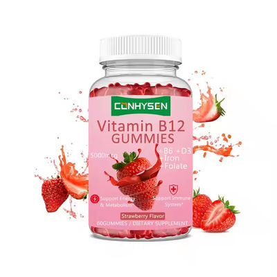 Etichetta privata Vitamina B12 gomme con supplemento di ferro supporto sistema immunitario
