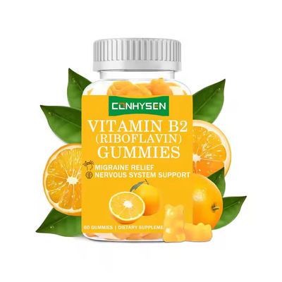 OEM ODM Vitamina B2 gommoni Riboflavina alta aiuta ad alleviare lo stress Vitamina gommoni