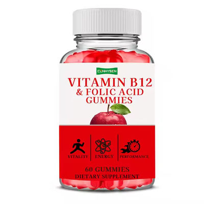 B 12 Vitamine gomma di folato con supplemento di ferro Nutritivo Supporta il sistema immunitario