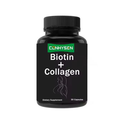 OEM Estratto vegetale di collagene Capsule di biotina Supplemento di cheratina per capelli e pelle sani