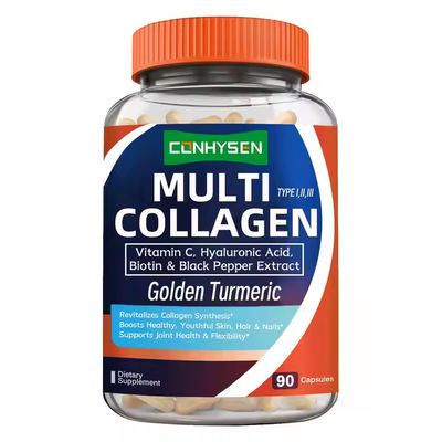 OEM Multi Collagen Supplement Capsule con Biotina Vitamine Promuovono l'Elasticità della Pelle