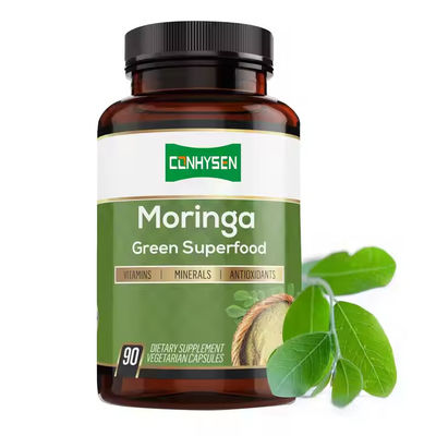 Sapore personalizzato Capsule di Moringa Organico Puro per Sistema Immunitario e Potenziatore di Energia